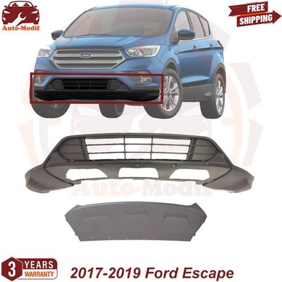 Lower Grille Assembly & Skid Plate For 2017-2019 Ford Escape