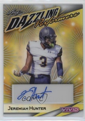 2024 Leaf Vivid White Prismatic 5/6 Jeremiah Hunter #DP-JH1 Auto 04tw
