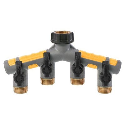 Garden Hose Manifold with Shut-offs