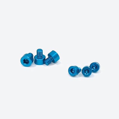 Trinity/Epic X-Factor Aluminum Screw Kit Blue 3ea 5mm 6mm 6 REV1131B