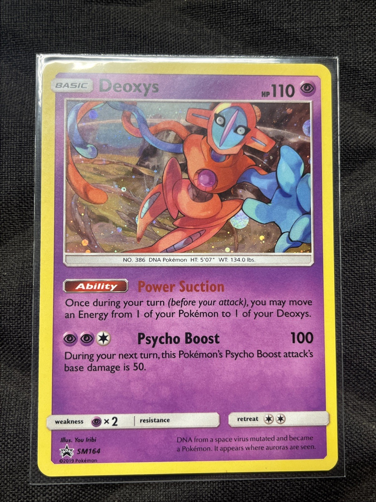 Pokemon TCG - Deoxys SM164 Black Star Holo Rare Promo - S&M TCG - NM