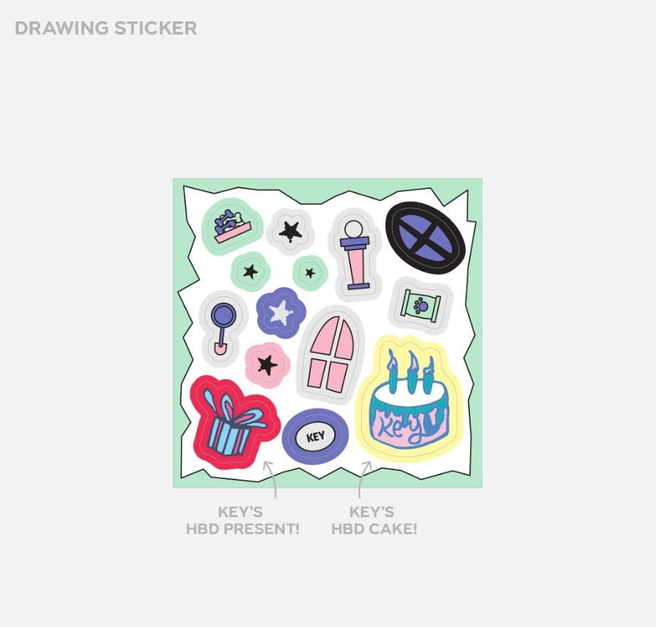 THE HBD PARTY HOUSE FOR KEY SHINEE GOODS 2025 ARTIST BIRTHDAY POUCH PACK NEW