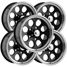 Set Of 5 Ion 171 16x8 5x4.5 -5mm Gloss Black Wheels Rims 16 Inch