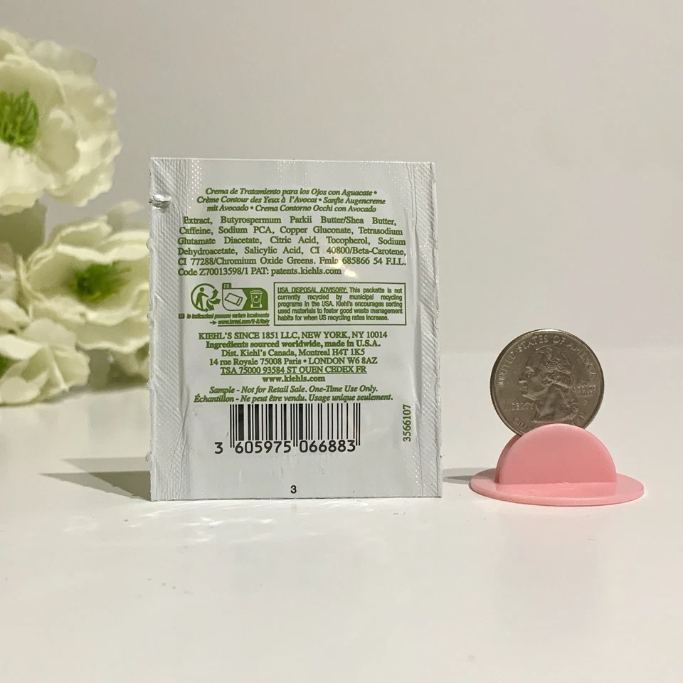 10 Kiehl's Creamy Eye Treatment with Avocado Sample Size 1.5ml Ea New Total-15ml - Image 3 of 3