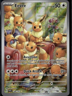 Eevee Illustration Rare SV06: Twilight Masquerade 188/167 NM | eBay