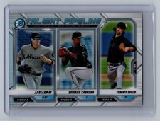 2021 Bowman Edward Cabrera JJ Bleday Tommy Eveld #TP-MIA Talent Pipeline Chrome