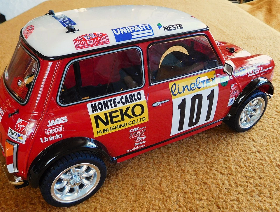 1:10 Tamiya FWD RC-Car Rover Mini Cooper RMC ´94 fertig aufgebaut -MASTERPIECE- - Bild 4 von 4