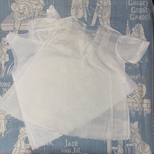 Vintage Embroidered White Cotton Baby Dress Slip Pintuck Philippines