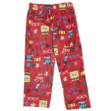 SpongeBob SquarePants and Patrick Winter Fun Sleep Pants Red