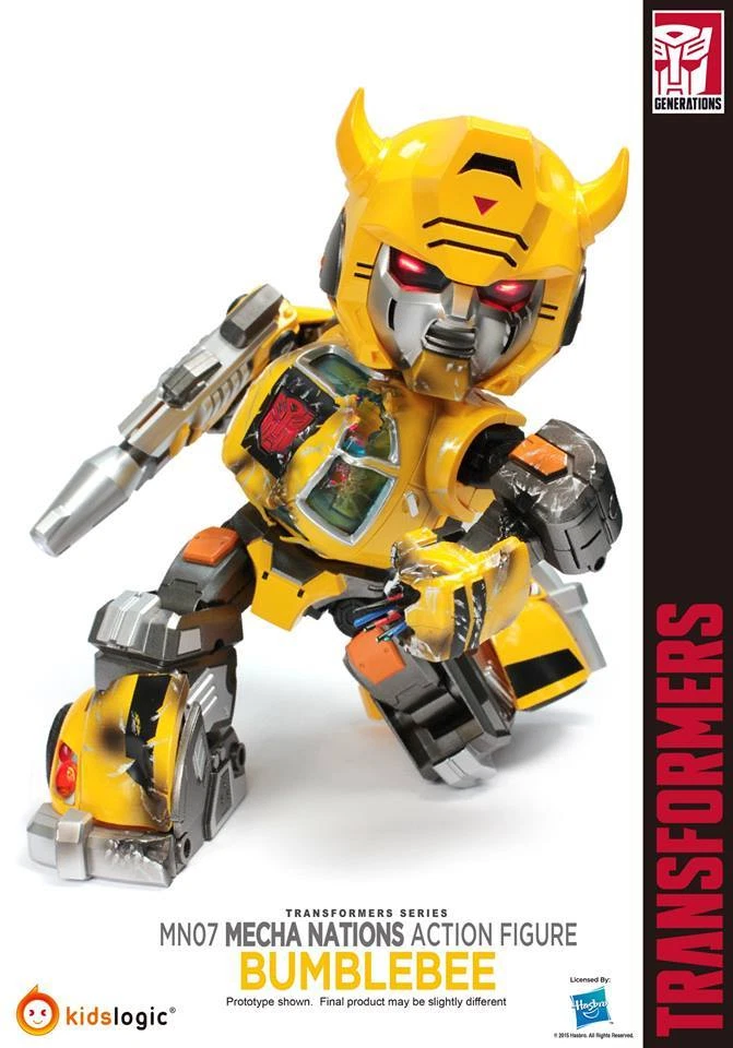 Kids Logic MN07 Transformers Mecha Nation Autobots Bumblebee LED Figure - Image 3 of 4