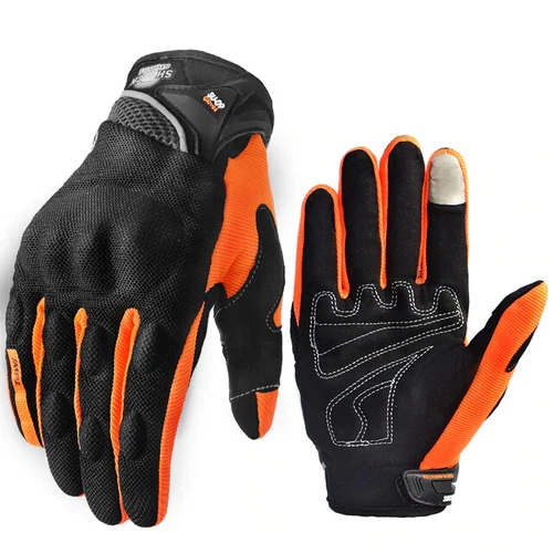 Motorrad Fahrradhandschuhe mit Knöchelschutz Touchscreen Sommer MTB Mountainbike - Bild 11 von 11