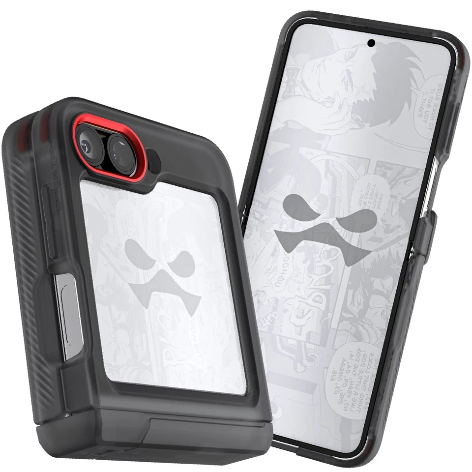 Z Flip 6 Case Clear Phone Cover with Stand and Hinge Protection | Ghostek COVERT - Image 2 of 4