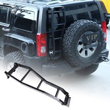 Black Alloy Car Tailgate Side Ladder Rack Footstep Rack For Hummer H3 2005-2009 Black Alloy Car Tailgate Side Ladder Rack Footstep Rack For Hummer H3 2005-2009
