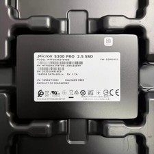 3.84TB 5300 PRO Micron SSD SATA3 6G 2.5" MTFDDAK3T8TDS-1AW1ZABLA 8410TBW/1.2DWPD