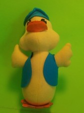 VINTAGE DAKIN 1979 Fun Farm DUCK with blue hat and vest Plush Stuffed Animal