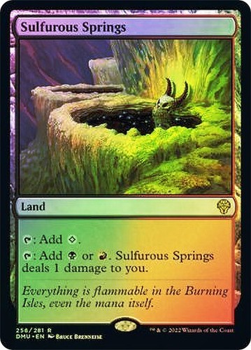 Sulfurous Springs MTG Dominaria United Rare Foil NM x1 - Magic
