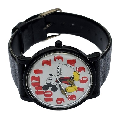 Working Vintage Lorus Quartz V515-8030 Z0 Walt Disney Mickey Mouse