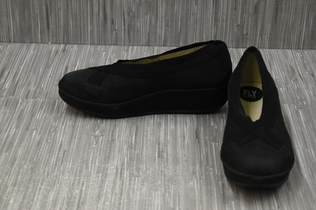 fly london black wedge