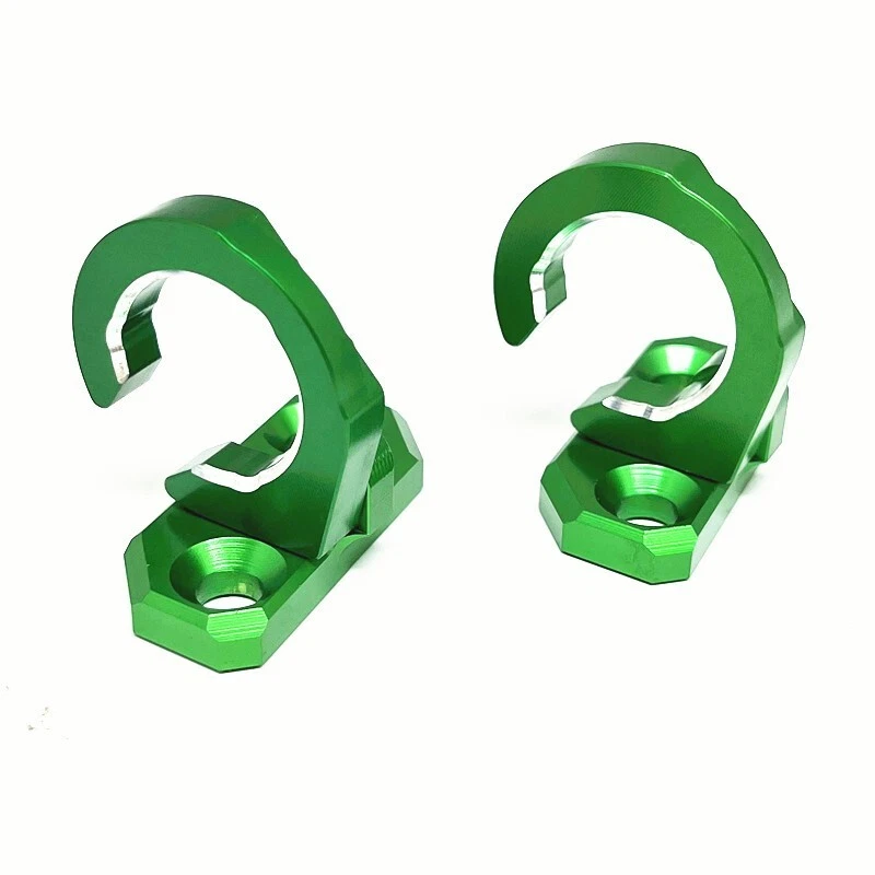 For KAWASAKI KLX140 KLX140L/G Green Front Rear Brake Line Hose Clamp Holder  - Image 3 of 4