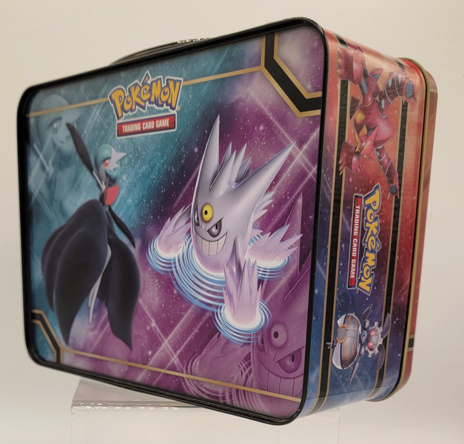  Pokemon 2016 Collectors Chest Treasure Tin: Volcanion, Magearna  and Shiny Mega Gengar-EX : Toys & Games