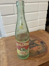 ROYAL CROWN RC COLA GLASS SODA BOTTLE HOUSTON TX