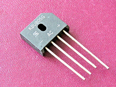 DIODENBRÜCKE TYP KBU805G.  600 Volt 8 Ampere. Farnell 572-913.  NEW OLD STOCK.