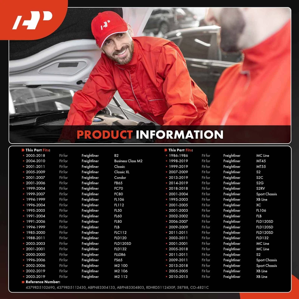 Compresor de aire acondicionado A-Premium con 2 ranuras para Freightliner B2 FB65 FC80 FL50 M2 100 Foto 3 de 4