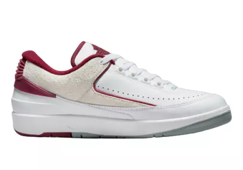 [DV9956-103] Jordan Mens Air Jordan 2 Low Cherrywood White Red Sneakers *NEW*