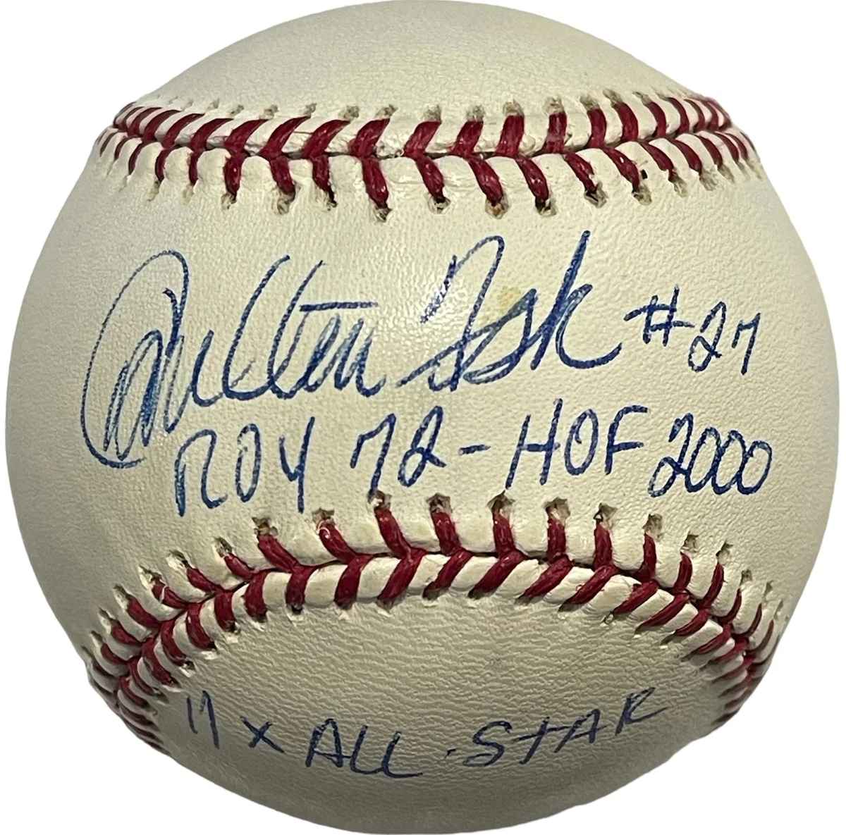 Carlton fisk autographed baseball sales