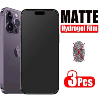 Displayschutzfolie Matt Hydrogel IPHONE 17 16 15 14 Se 13 12 Mini 11 X Pro Max