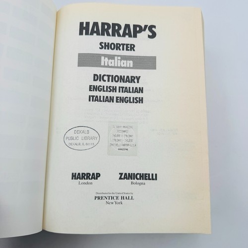 Harrap's English/Italian Dictionary by Harrap's Staff (1991, HC) 128,000 Entries - Picture 9 of 18
