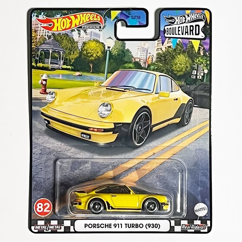 Hot Wheels Premium Boulevard 82 Porsche 911 Turbo 930 Yellow
