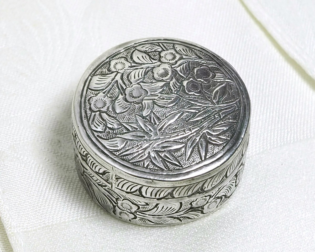 アンティーク雑貨 Vintage London Hallmark 1987 Pill Box