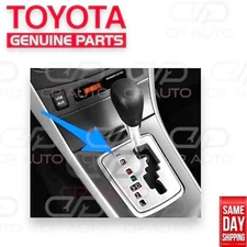 09 - 13 TOYOTA COROLLA SHIFTER LOCK RELEASE BUTTON CAP COVER SILVER OEM NEW