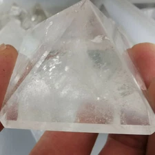 Natural clear quartz pyramid white crystal point healing 30mm+ 1PC
