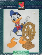 Captain Donald Duck, 9x7" Disney cross stitch kit - 36005