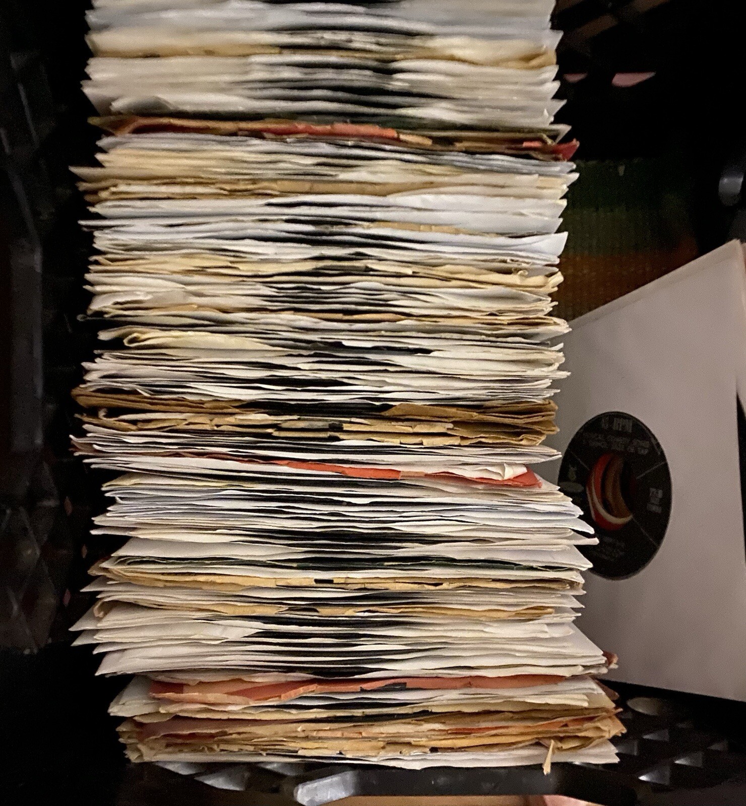 Vinyl Records, Lot Of 50, Classic Country 45 RPM.  Record Player Or Juke Box-image