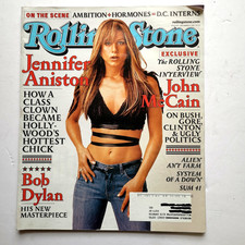 Rolling Stone Magazine Jennifer Aniston September 27, 2001  # 878 John McCain