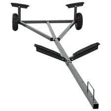 Boat Trailer Silver 118.90 x 42.13 x 16.54 in Steel vidaXL