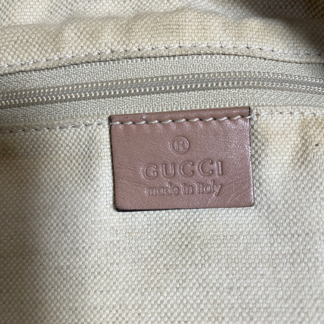 Gucci Diamante 2WAY Leather Bag Pink Beige Used Authentic Handbag thumbnail 10