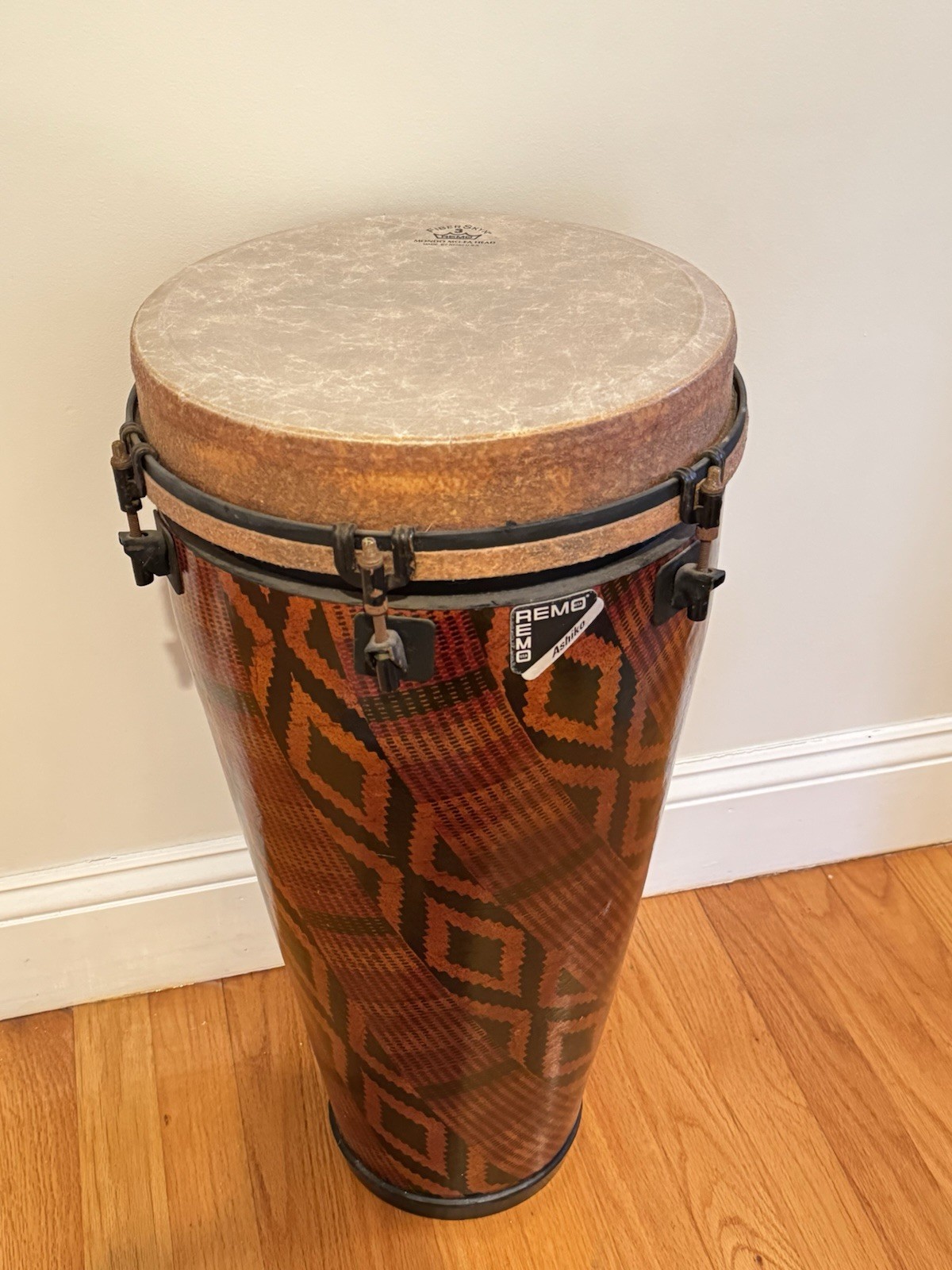 Bill Walton Personally Owned Remo Ashiko Drum from Personal Drum Set Up