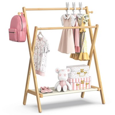 Kids Clothing Rack, Small Clothes Rack for Toddler Pets, Kids Dress Up Rack w...
