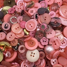 Incredible Mixed Lot Dyed PINK Premium Button...