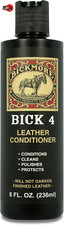Bick 4 Leather Conditioner and Leather Cleaner 8 Oz - Will Not Darken Leather