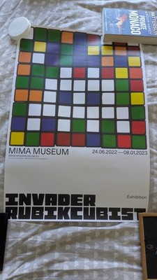 INVADER Rubikcubist MIMA 2022 Official Museum Poster / Print ORIGINAL Marilyn