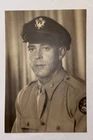 Vintage WW2 Era USAF Military Sepia Tone Photo Portrait  5 3/8” X 3.5”
