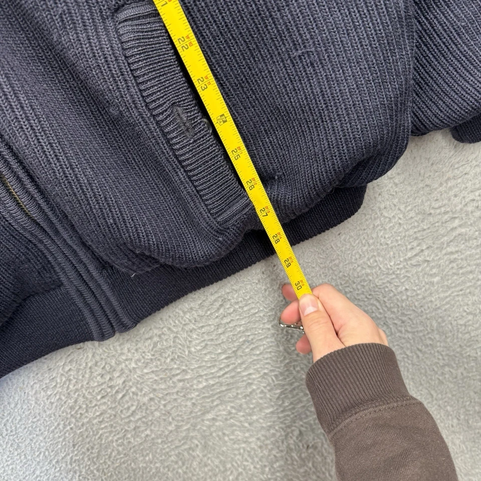 Vintage Cabelas Wind Stopper Jumper Mens XL Black Full Zip Hunting Outdoors - Image 4 of 4