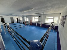 Geezers Boxing Ring Corner Post Pads Set with Rope Covers/Ties.