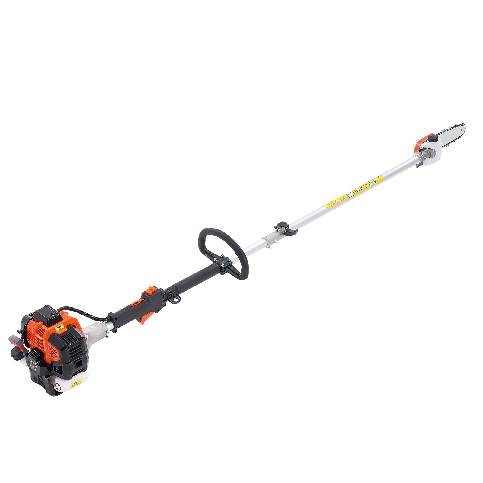 VEVOR Gas Pole Saw 25CC 2-Stroke Extendable Cordless Tree Trimmer 8 in Cutting