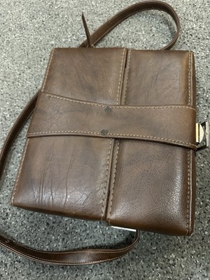 Vintage Brown Leather Camera Bag In Pristine Condition